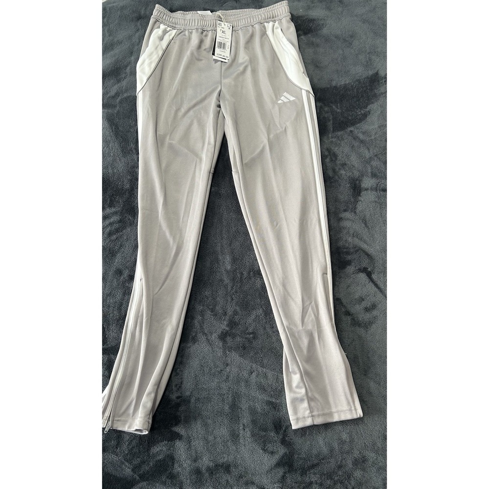 Adidas IV7249 Kids XL Grey/White Tiro24 Training Soccer Pants (A2)